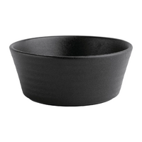 Olympia Cavolo Textured Black Round Bowl 143(Ø)mm Pack of 6