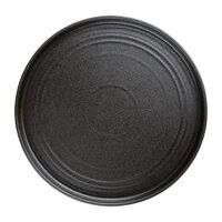 Olympia Cavolo Textured Black Flat Round Plate 270(Ø)mm Pk of 4