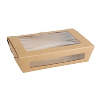 Fiesta Salad Box with PET Window 1200ml Pack of 150