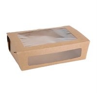 Fiesta Salad Box with PET Window 1600ml Pack of 100