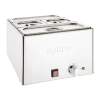 Apuro Bain Marie with 2x1/3 & 2x1/6 Pans