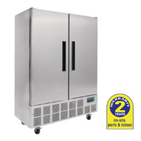 Polar 2 Door S/S Fridge 960L