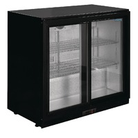 Polar G-Series Bar Fridge 2 Hinged Door Black 208L