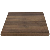 Bolero Indoor Thick Table Top Square 700mm Rustic Oak