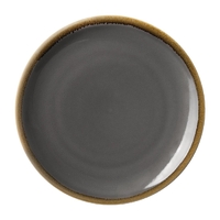 Olympia Kiln Round Coupe Plate 230mm Smoke Pkt 6