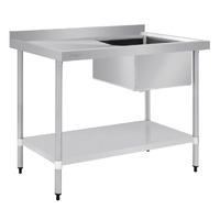 Vogue Sink Single Bowl 700x1200x900mm Left Hand Drainer