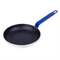 Hygiplas 24cm Aluminium Non-stick Teflon Platinum Plus Frying Pan with Blue Handle 