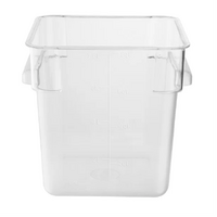 Polycarbonate Square Storage Container 7lt with Brown Lid