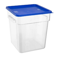 Square Storage Container 20Ltr Litre With Blue Lid