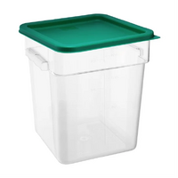 Square Storage Container 20Ltr Litre With Green Lid