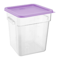 Square Storage Container 20Ltr Litre With Purple Lid