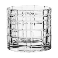 Olympia Geo Glass Tealight/Candle Holder, Set of 6