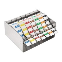 Removable 7 Day Blank Labels inc S/S Dispenser & 7 Rolls