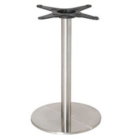 Bolero Table Base Round Stainless Steel 720mm