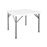 Bolero Folding Table White Square 860x860mm