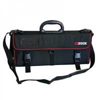 F.Dick Deluxe Knife Bag, 11 Pocket Black with Red Trim
