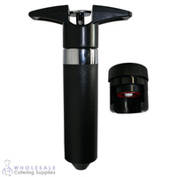 Wine Saver w Champagne Top Attachment Black Stopper with Vacuum Pressure Pump
