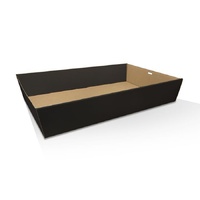 Black Catering Grazing Box w Window XL 450x310x80mm Pkt of 10