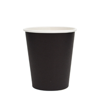 Paper Coffee Cup Single Wall Black 12oz / 354ml Pkt of 50