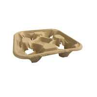 4 Cup Egg Coffee Tray Kraft Pkt of 50