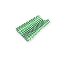 Greaseproof Paper Gingham Green 200x300mm Pkt of 200