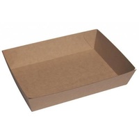 Kraft Tray 5, 255x179x58mm Carton of 100