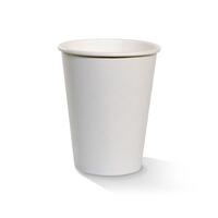 PE Coated Single Wall Cup Standard Plain White 12oz Ctn of 1000