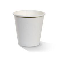 PE Coated Single Wall Cup Standard Plain White 8oz Ctn of 1000