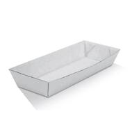 White Open Hot Dog Tray 190x70x50mm Sleeve of 100