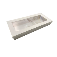 White Catering Grazing Box w Window  L 580x275x80mm 1 ONLY