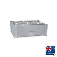 Roband Bain Marie / Hot Food Bar Double Row w 4x 1/2 Pans