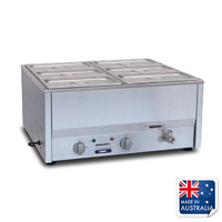Roband Bain Marie 2/1 Size w 6x 1/3 Pans 100mm