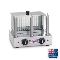 Roband Hot Dog Warmer Glass Steam Tank & Bun Spikes