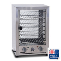 Roband Pie Master Warmer Hinged Front Glass 25 Pie Cap