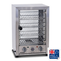 Roband Pie Master Light Warmer Hinged Front Glass 25 Pie Cap