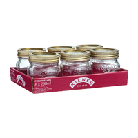 Kilner Genuine Glass Preserve Jar 250ml Pack of 6