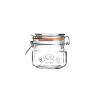 Kilner Square Clip Top Glass Jar 500ml