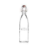 Kilner Clip Top Square Glass Bottle 1 Litre
