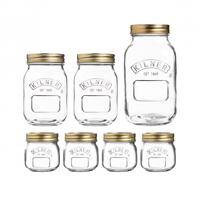 Kilner Glass Preserve Jars 7 Piece Set