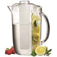Serroni Pitcher with Fruit Infuser and Ice Cylinder 2.7L