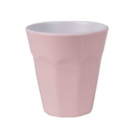 Serroni Two Tone Melamine Café Cup Pastel Pink 260ml Set of 6