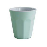 Serroni Cafe Melamine Two Tone Cup 260mL - Duck Egg Blue 