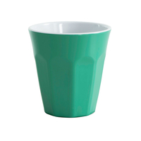 Serroni Cafe Melamine Two Tone Cup 260mL - Forest Green