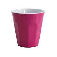 Serroni Cafe Melamine Two Tone Cup 260mL - Fuschia Pink Set of 6