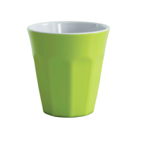 Serroni Cafe Melamine Two Tone Cup 260mL - Lime Green