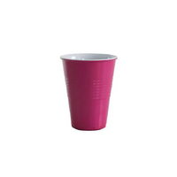 Serroni Miami Melamine Two Tone 400ml Cup -  Fuchsia Pink - Set of 6
