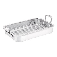 SCANPAN Impact 42cm x 26cm x 11cm Roasting Pan with Rack