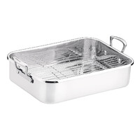 SCANPAN Impact Roasting Pan with Rack 48.5x 31x 13cm 