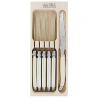 Laguiole by Andre Verdier Debutant Ivory Cutlery Set 12 Piece in Tray