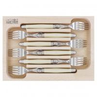 Laguiole by Andre Verdier Debutant Ivory Dinner Fork 6 Piece Set